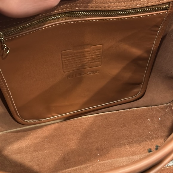 COACH Vintage ‘96 Beekman Briefcase/Laptop Bag Brown Gold - Picture 7 of 16